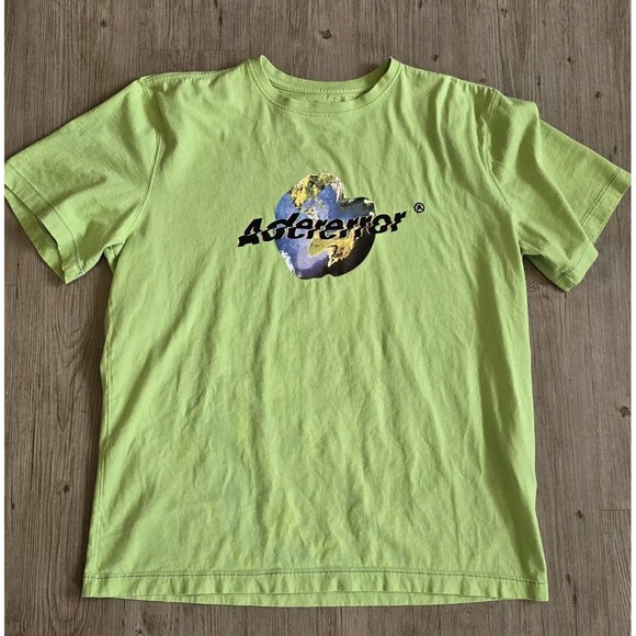 ADER error T-shirt/Cut & Sewn Yellowish Green Summer 2020 A1 20ASSTO03YG1 - Picture 1 of 8